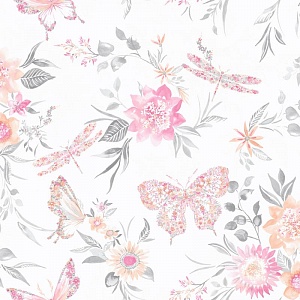 Botanical Butterfly Pink