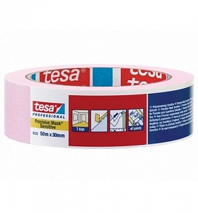 TESA Малярная лента для деликатных поверхностей, розовая 50 м * 30 мм (14 дней)