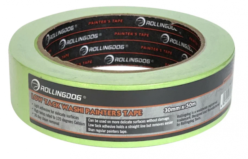 ROLLINGDOG Малярная лента Low Tack Washi Tape 30мм x 50м