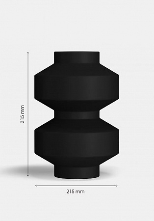 Керамическая ваза vase Praforma 320 черная