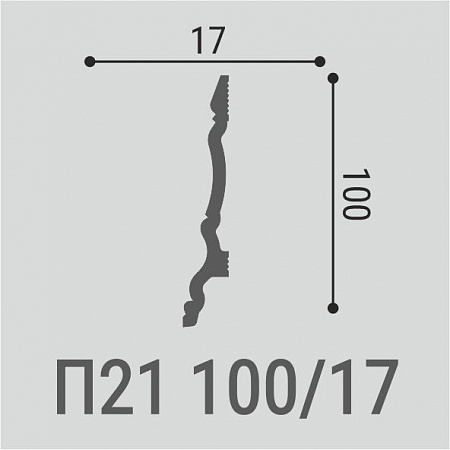 Напольный плинтус П21 100-17